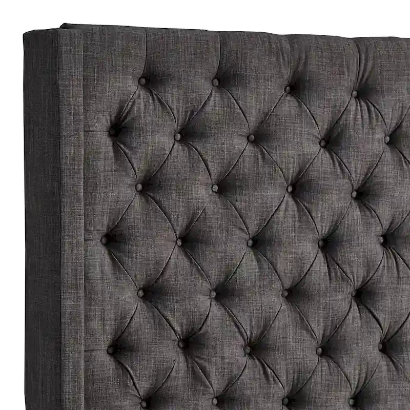 Nur gepolstertes Wingback-Kopfteil mit Knopfheftung, Naples, von iNSPIRE Q Artisan