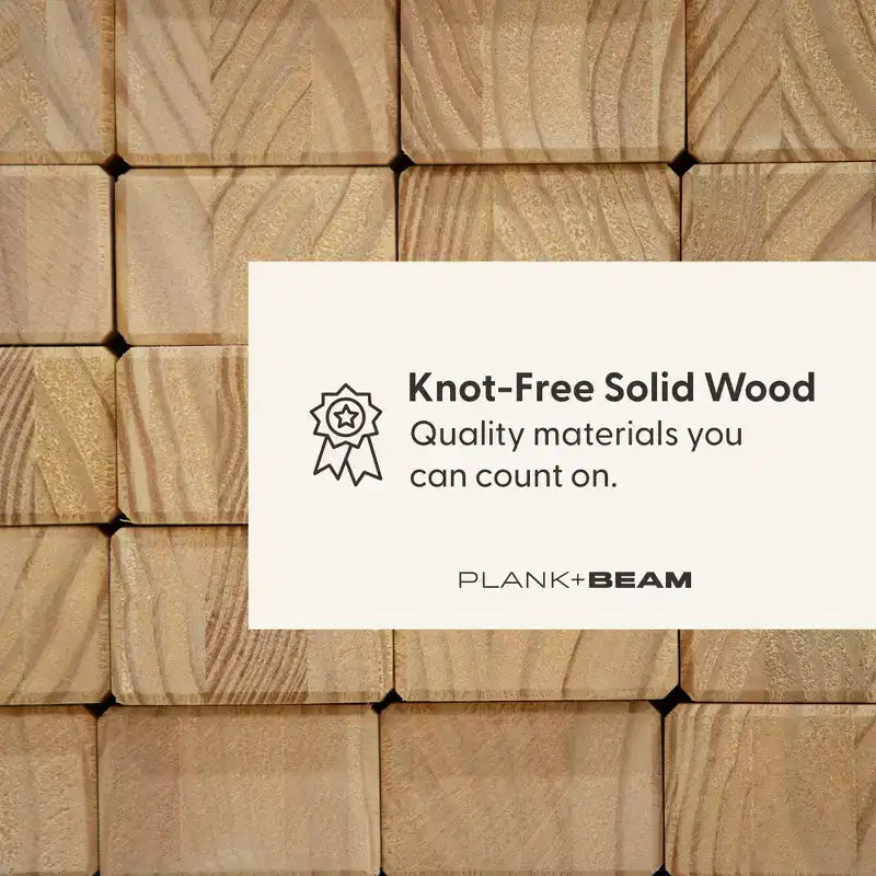 Plank+Beam Farmhouse-Bettrahmen in voller Größe mit Kopfteil, Plattformbett aus Massivholz