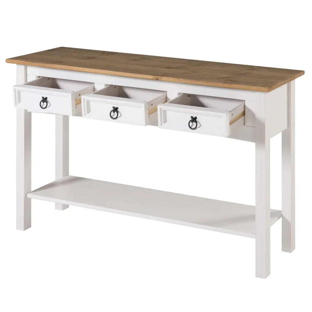 Konsolentisch aus Holz für den Flur mit 3 Schubladen Corona | Furniture Dash - N/A