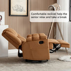 Fauteuil inclinable manuel vert surdimensionné avec fonction pivotante et à bascule, revêtement en tissu