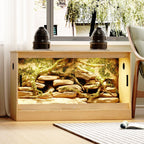 Habitat pour reptiles - terrarium spacieux pour lézards, serpents et plus - 47.2
