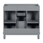 36'' Modern Bathroom Vanity with Top Sink and Mirror Cabinet,2 Doors and 2 Drawers