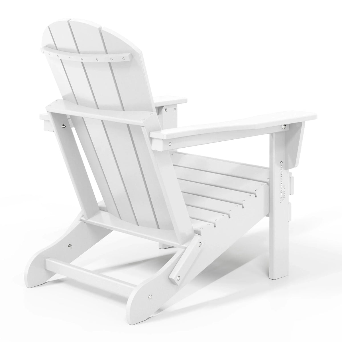 Polytrends Laguna, kleurvaste, weerbestendige, inklapbare Adirondackstoel voor buiten op het terras