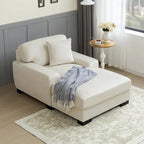 Modernes übergroßes Chaiselongue-Schlafsofa im Mid-Century-Stil mit Kissen