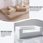 80.7 5-in-1 Convertible Sleeper Sofa Bed ??Corduroy, 1200 lbs, No Assembly