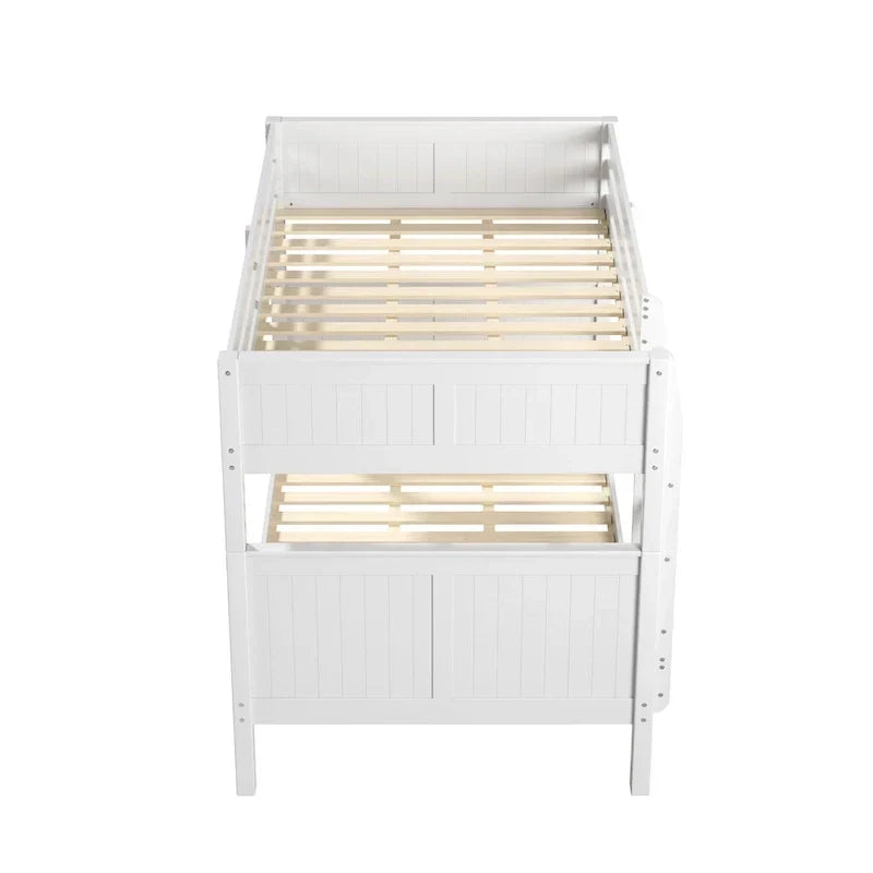 Camaflexi Etagenbett in Full-Größe mit zwei Full-Betten und ausziehbarem Twin-Bett - Paneel-Kopfteil