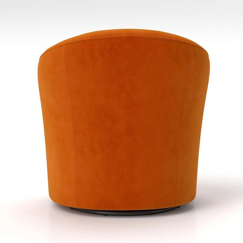 Lot de 2 fauteuils tonneaux modernes pivotants à 360 degrés, revêtement en velours et dossier capitonné à boutons SEYNAR