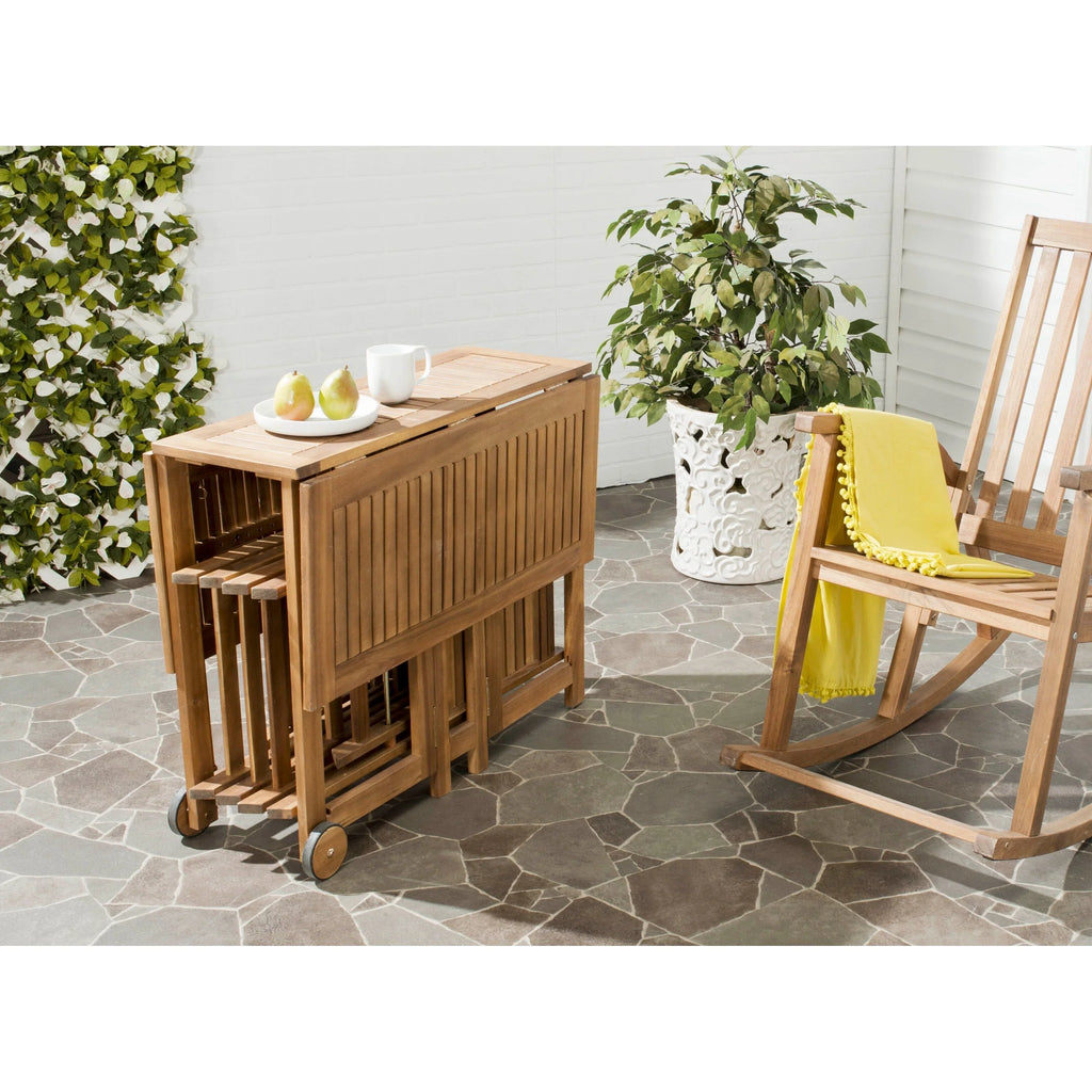 Zestaw mebli jadalnianych SAFAVIEH Outdoor Brandy, 5 elementów - 43Wx35Dx29H