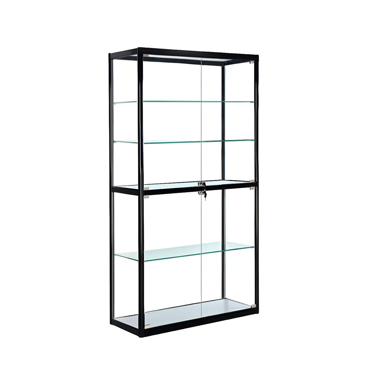 Vitrine contemporaine rectangulaire en verre noir