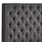 Nur gepolstertes Wingback-Kopfteil mit Knopfheftung, Naples, von iNSPIRE Q Artisan