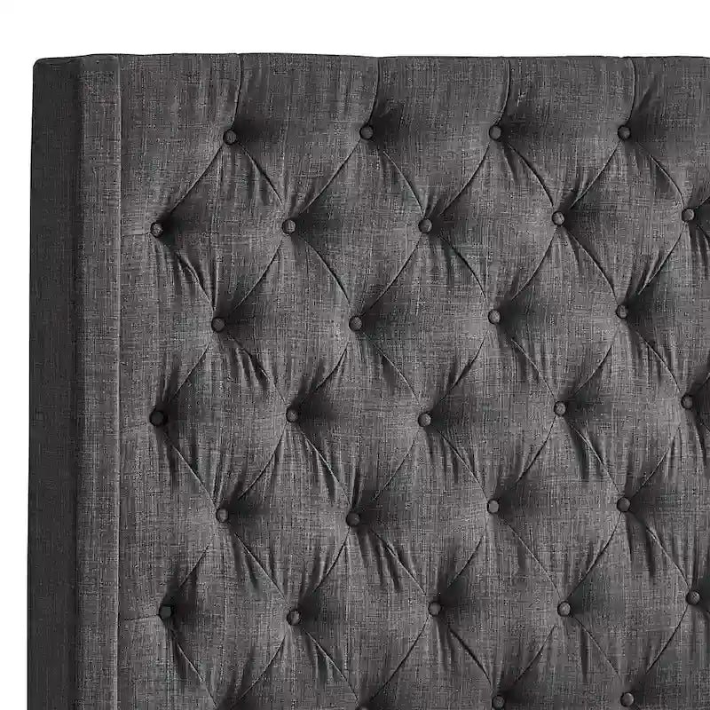 Nur gepolstertes Wingback-Kopfteil mit Knopfheftung, Naples, von iNSPIRE Q Artisan