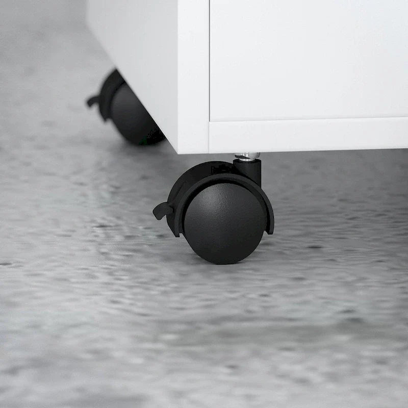 Echo L-vormig bureau met opzetkast en laden