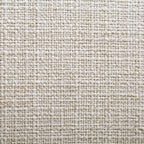 Gebogen driezitsbank met bolvormige kussens, beige linnenmix