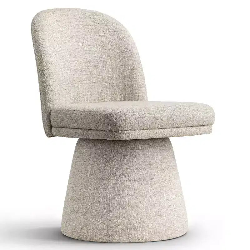 Set aus 6 modernen, um 360° drehbaren Esszimmerstühlen ohne Armlehnen mit säulenförmigem Fuß, elegante Akzentstühle für Küche, Esszimmer oder Büro-Panipeachy