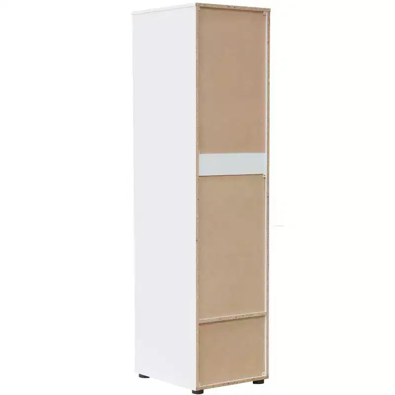 Kings Brand Furniture Corry Kleiderschrank mit Stauraum, weiß