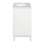 36'' Modern Bathroom Vanity with Top Sink and Mirror Cabinet,2 Doors and 2 Drawers