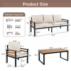 4-teiliges Outdoor-Sofaset