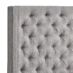 Nur gepolstertes Wingback-Kopfteil mit Knopfheftung, Naples, von iNSPIRE Q Artisan