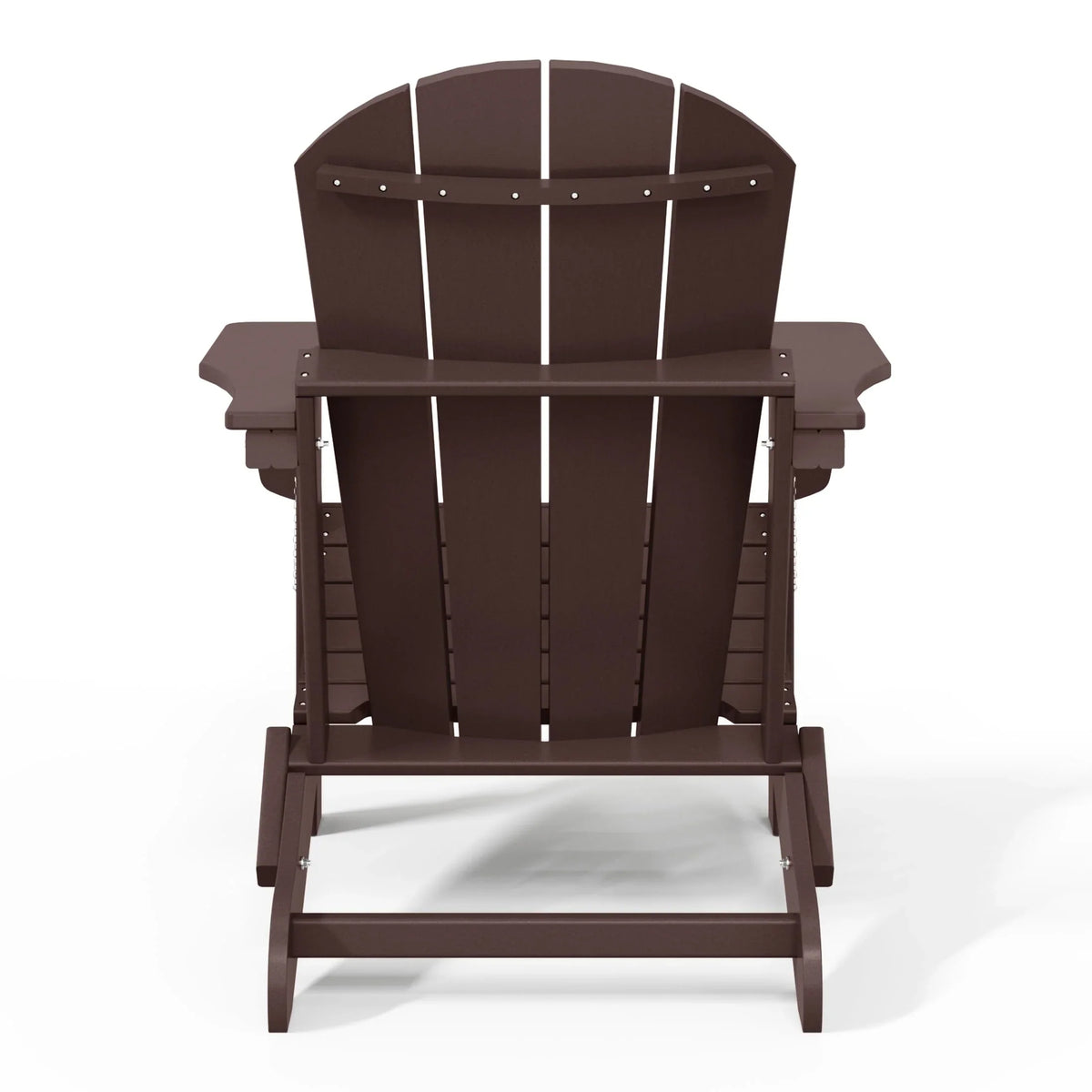 Polytrends Laguna, kleurvaste, weerbestendige, inklapbare Adirondackstoel voor buiten op het terras