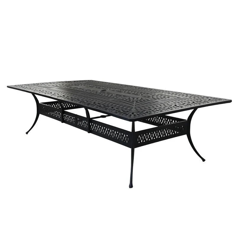 13-teiliges Essplatz-Set Manasquan aus Aluminium in Gunmetal von Havenside Home