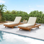 Christopher Knight Home- Michael loungeset van acaciahout voor buiten, set van 2