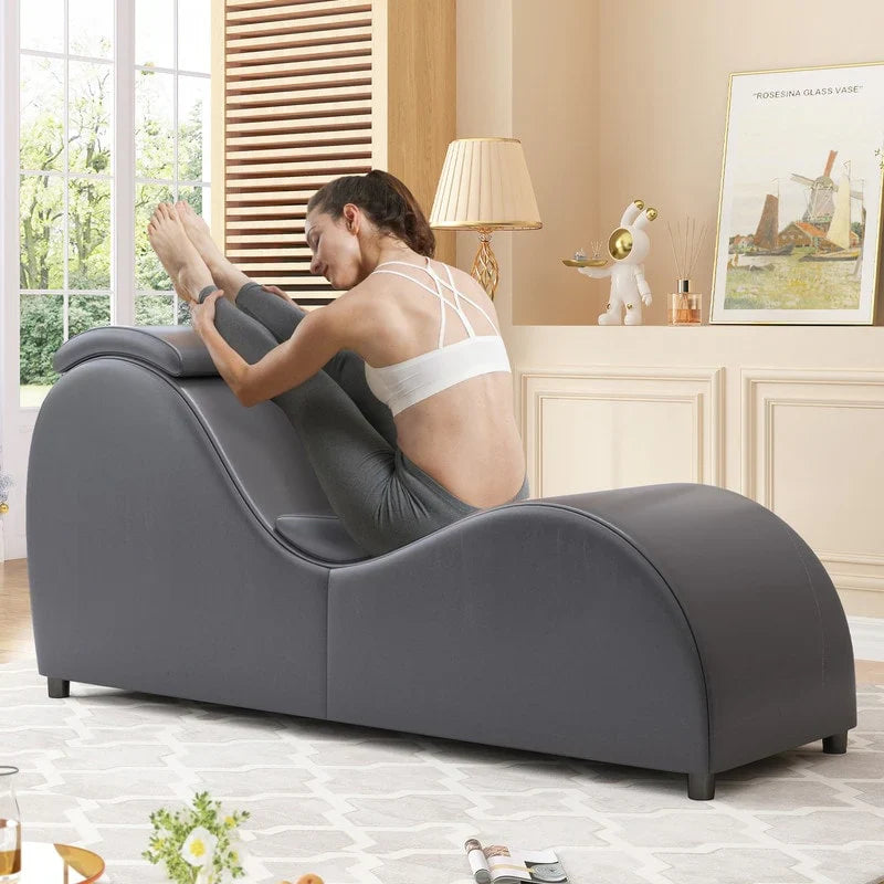 Chaise de yoga d'intérieur Mixoy, chaise longue incurvée de yoga pour adultes, idéale pour s'étirer, faire de l'exercice et se détendre