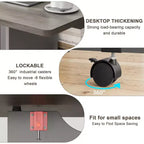 Table de salle à manger pliante pour cuisine, gain de place, extensible à abattants avec 6 roulettes, pour petit espace