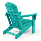 Polytrends Laguna, kleurvaste, weerbestendige, inklapbare Adirondackstoel voor buiten op het terras