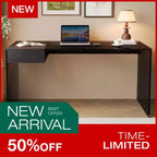 Luck Live Modern 53.14-inch Tempered glass desk