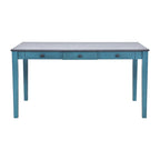 Eetkamerset van hout, 6-delig, met 4 stoelen en een bankje, tafel met lade