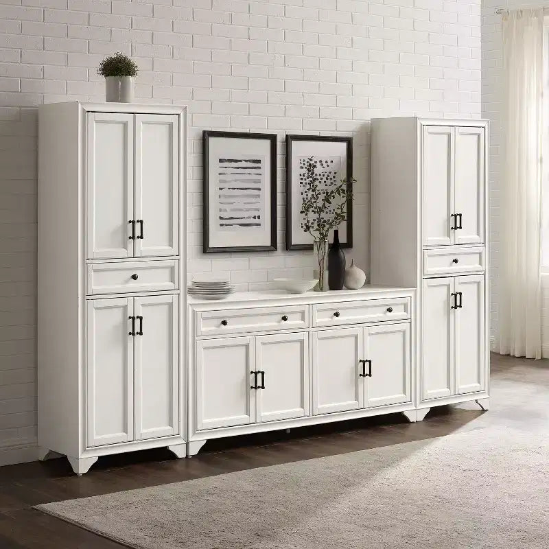 3-delige Tara-dressoir- en voorraadkastset, verweerde afwerking - Crosley
