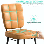 Modern Dining Chairs Set of 2/4/6/8, Upholstered Kitchen Chairs with Thick Cushion for Dining Room