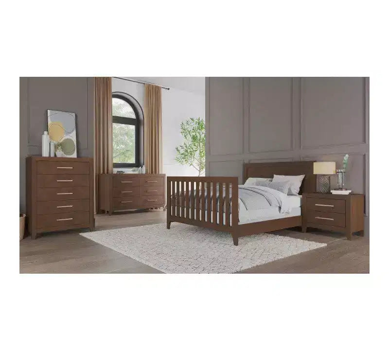 Child Craft Kieran kinderkamerset, 3-delig, met ledikant, dubbele ladekast en commode; inclusief 4-in-1 omvormbaar ledikant