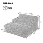 Extra diepe slaapfauteuil van chenille van Polibi