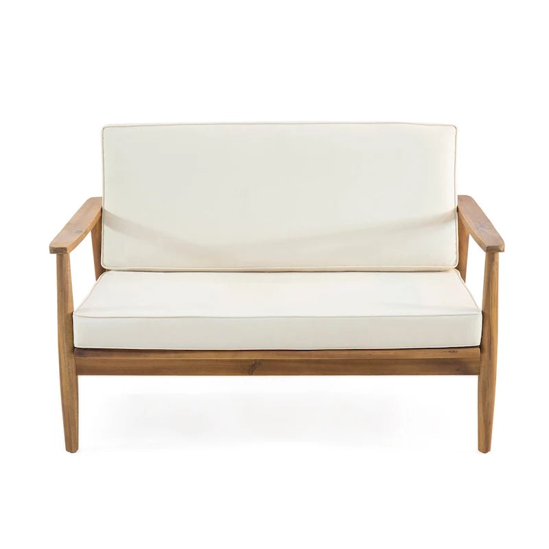 Ensemble de salon de jardin 4 places en bois d’acacia Willowbrook de Christopher Knight Home