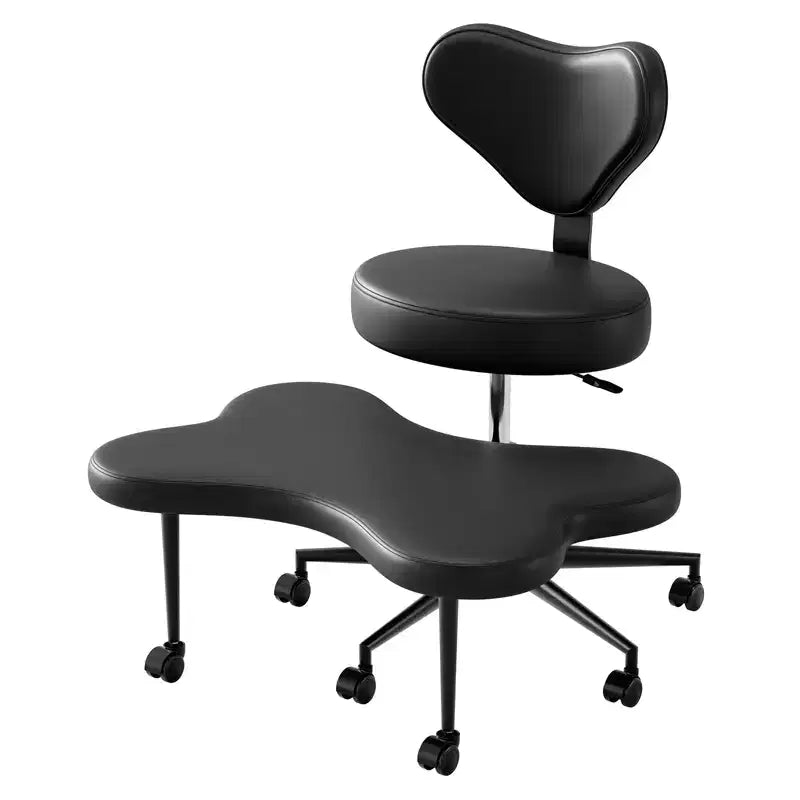 Ergonomiczne krzesło biurowe Pinmoco z siedziskiem na krzyż, regulacją wysokości, obrotem 360, podparciem lędźwiowym, do pracy i biura, dla osób z ADHD