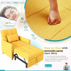 AECOJOY 3-in-1 slaapbankstoel met kussen en verstelbare rugleuning