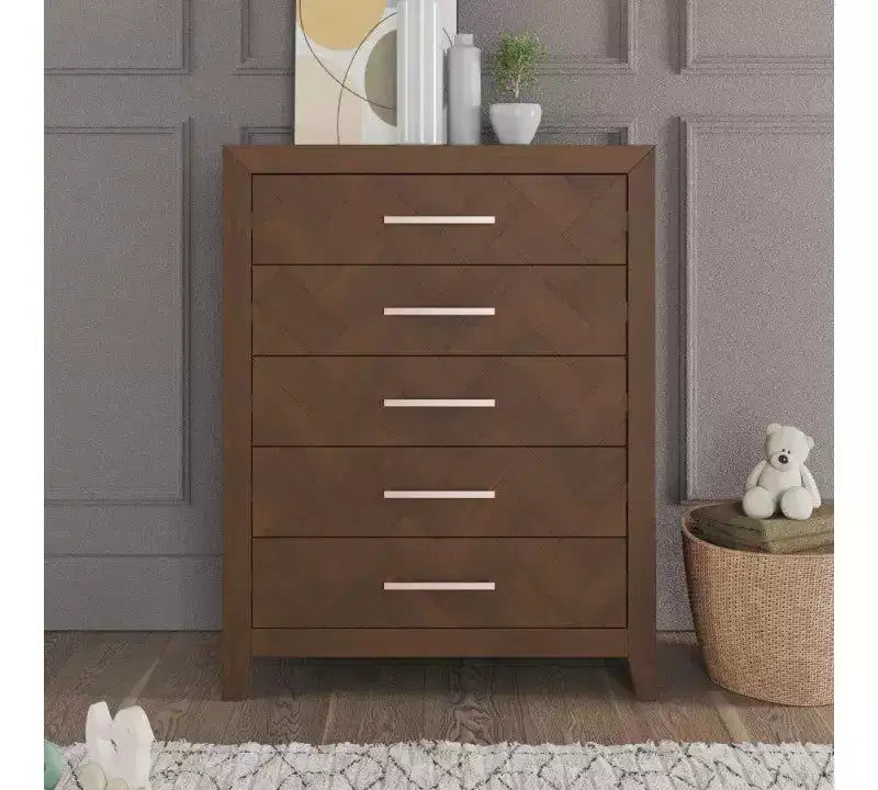 Child Craft Kieran kinderkamerset, 3-delig, met ledikant, dubbele ladekast en commode; inclusief 4-in-1 omvormbaar ledikant