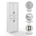 3-delige Tara-dressoir- en voorraadkastset, verweerde afwerking - Crosley