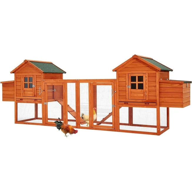 Grand poulailler en bois AECOJOY de 144' avec enclos