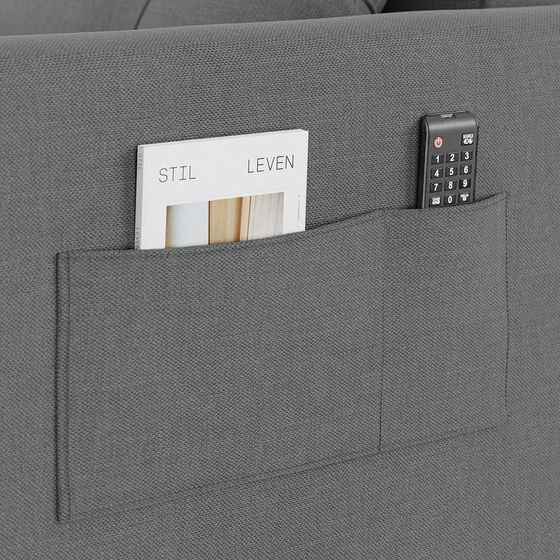 Canapé-lit convertible 3 en 1 avec réglage ajustable, fauteuil-canapé avec lit escamotable, lit pliant convertible pour le salon