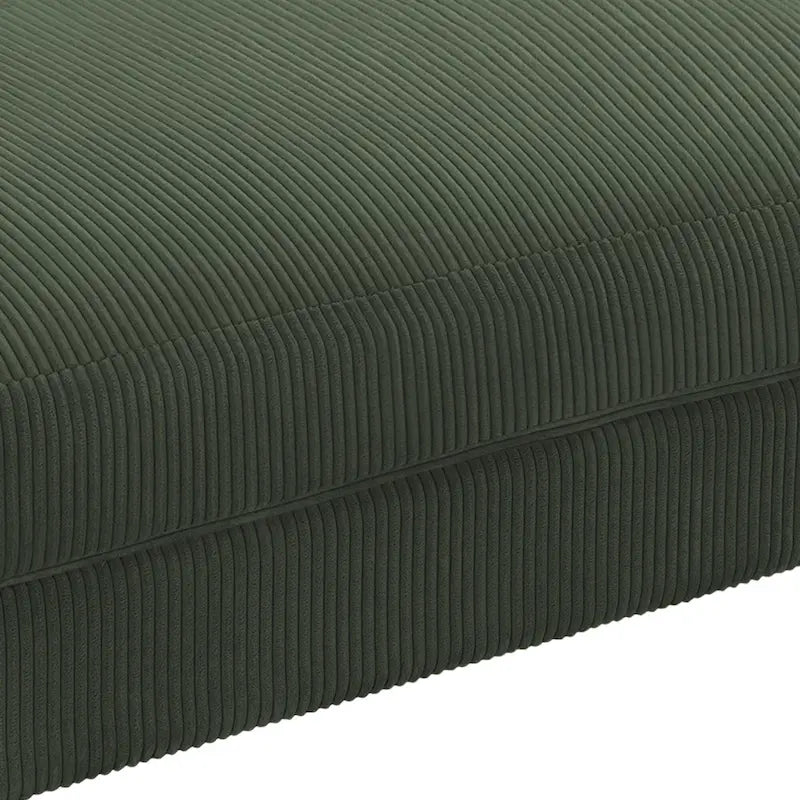 Moderne extra grote poef van ribfluweel