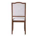 Ensemble de 4 chaises de salle à manger de style champêtre avec dossiers hauts et assises rembourrées