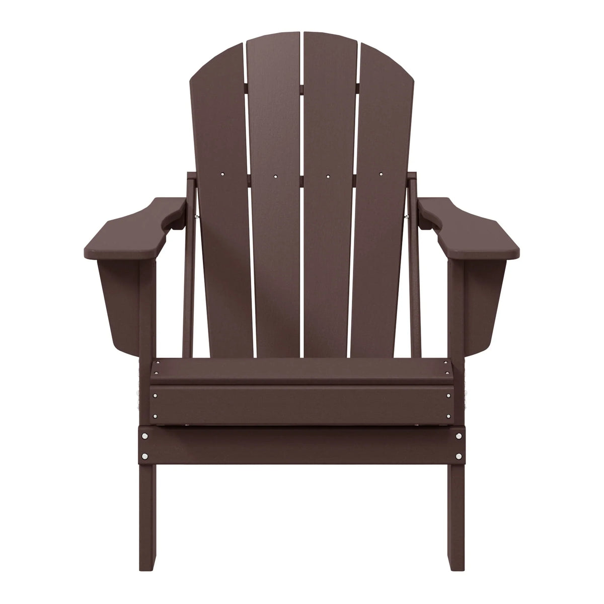 Polytrends Laguna, kleurvaste, weerbestendige, inklapbare Adirondackstoel voor buiten op het terras