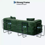 80.7 5-in-1 Convertible Sleeper Sofa Bed ??Corduroy, 1200 lbs, No Assembly